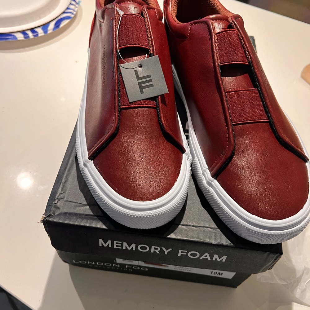 London Fog Men's Red Slip-On Shoes